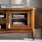 Mueble de TV para sala de estar en madera de nogal Bassano Made in Italy - Richard Viadurini