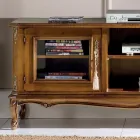 Mueble de TV para sala de estar en madera de nogal Bassano Made in Italy - Richard Viadurini