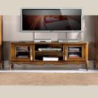 Mueble de TV para sala de estar en madera de nogal Bassano Made in Italy - Richard Viadurini