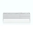 Mueble TV de madera con 1 puerta y 2 cajones - Tantalo Viadurini