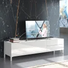 Mueble TV de madera con 1 puerta y 2 cajones - Tantalo Viadurini