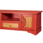 Mueble para TV en madera contrachapada con diferentes acabados Made in Italy - Purusha Viadurini