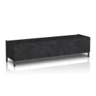 Mueble para TV revestido en melamina acabado mármol Made in Italy - Zinc Viadurini