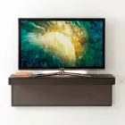 Mueble para TV suspendido con tapa de cristal satinado Made in Italy - Americio Viadurini