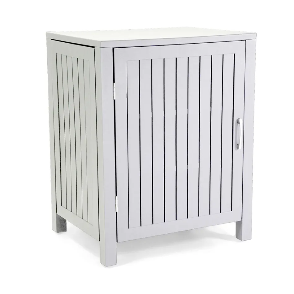 Armario Exterior de Aluminio con 1 Puerta en Diferentes Acabados - Hotel Viadurini