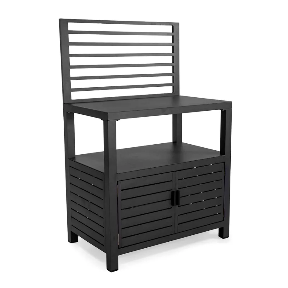 Armario de Exterior en Aluminio con 2 Puertas - Cámara Viadurini