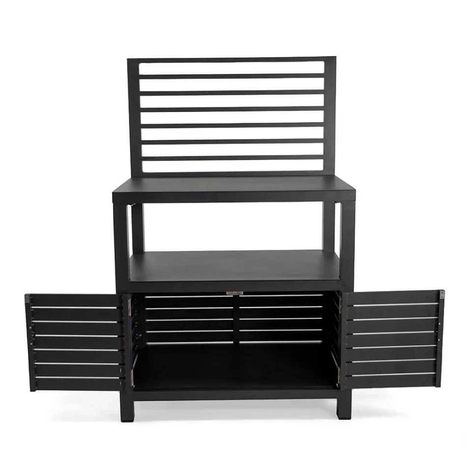 Armario de Exterior en Aluminio con 2 Puertas - Cámara Viadurini