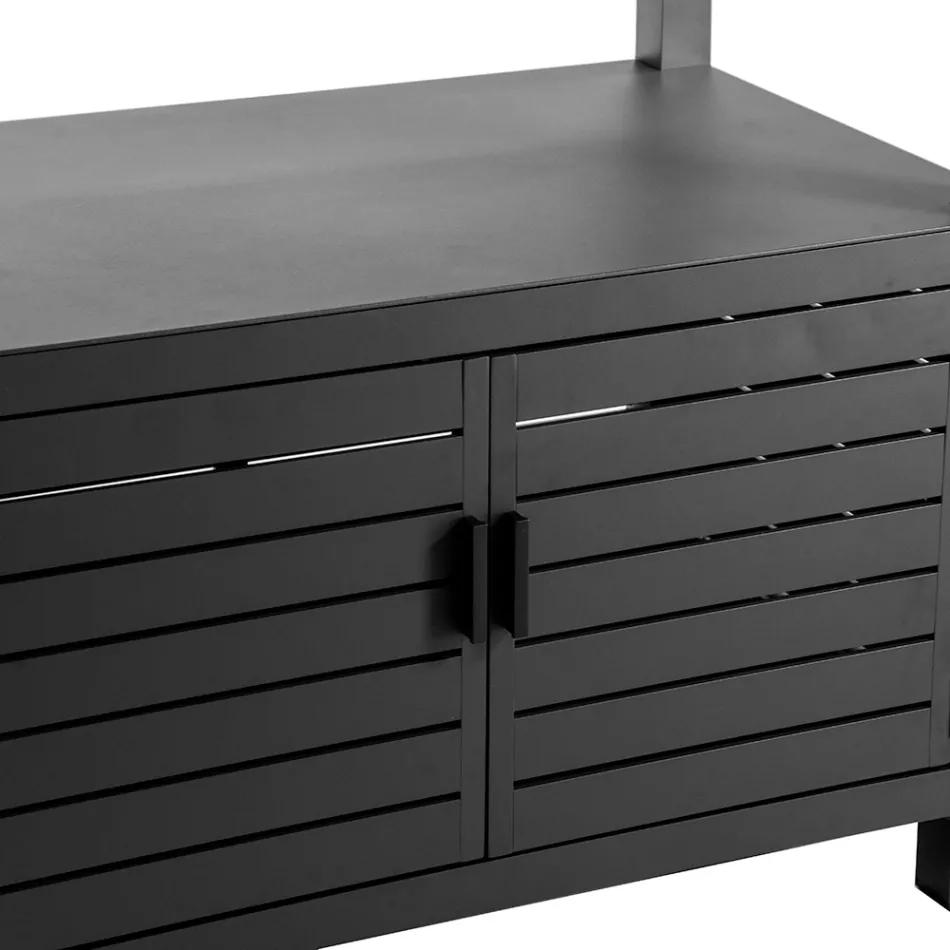 Armario de Exterior en Aluminio con 2 Puertas - Cámara Viadurini