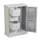 Armario de Interior de Madera con 1 Puerta y 4 Cajones - Meduse Viadurini