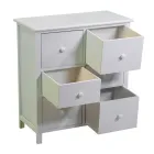 Armario de interior de madera con 6 cajones - Medusa Viadurini