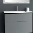 Muebles de baño de diseño de lujo en madera de 90 cm Made in Italy - Cizco Viadurini