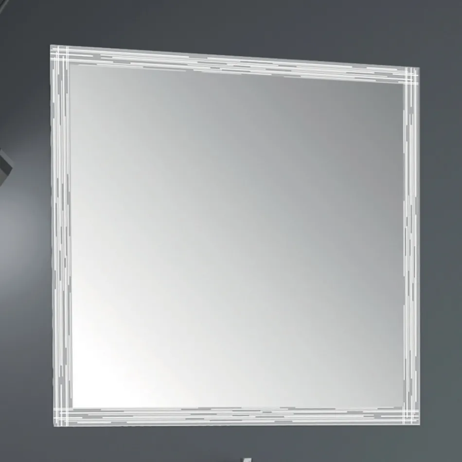 Muebles de baño de diseño de lujo en madera de 90 cm Made in Italy - Cizco Viadurini