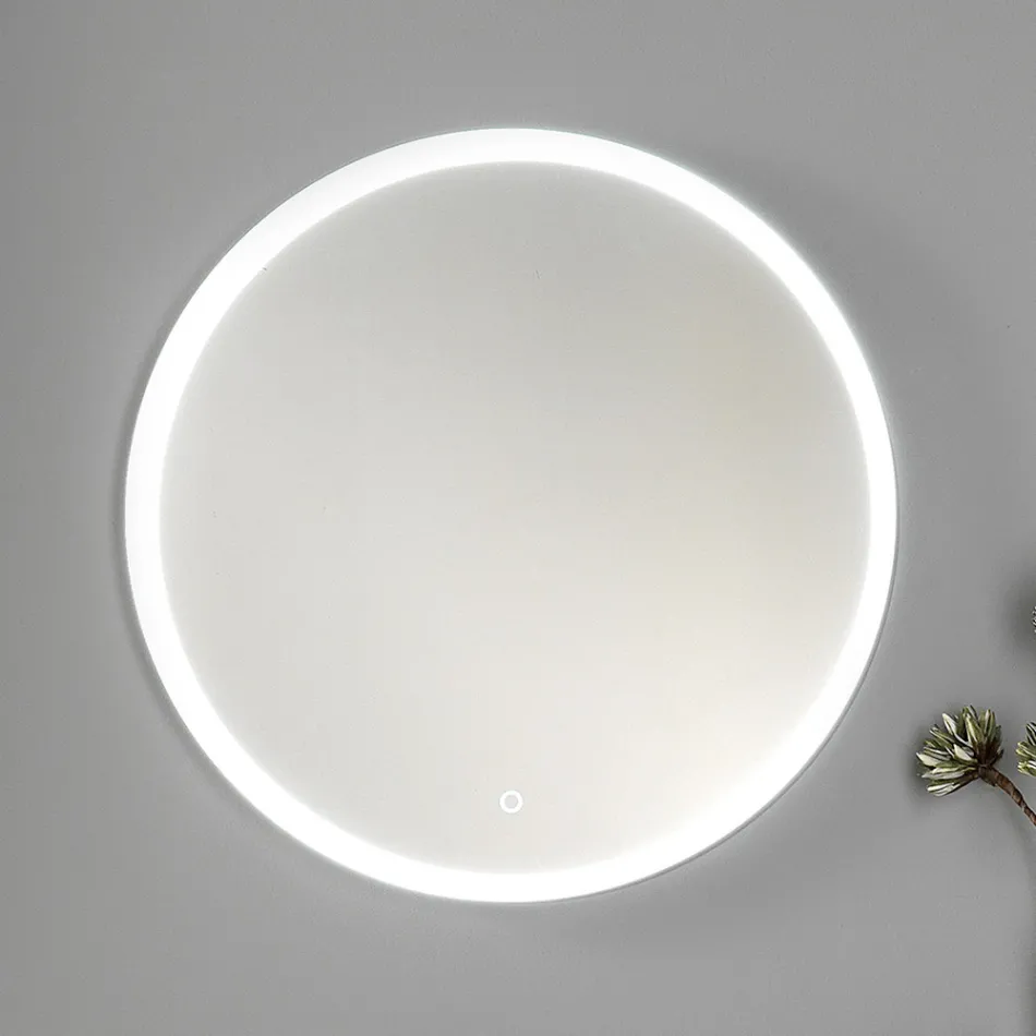 Mueble de baño en madera blanca y nogal y cerámica 156 cm Made in Italy - Renga Viadurini