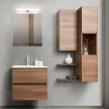 Mueble de baño 60 cm, espejo, lavabo y columna - Becky
