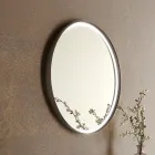 Mueble de baño suspendido en metal, madera MDF y Stonelight Made in Italy - Renga Viadurini