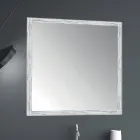 Mueble de baño de suelo en metal cobre y MDF blanco Made in Italy - Cizco Viadurini