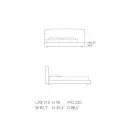 Cama doble de cuero acolchado My Home Long Island fabricada en Italia Viadurini