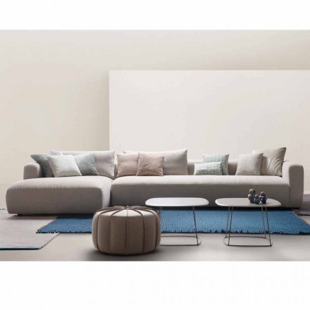 Sofá My Home Softly sectional design realizado en tela italiana Viadurini