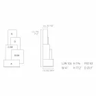 My Home Tetris torre de sala de estar móvil diseño MDF H196cm made in Italy Viadurini