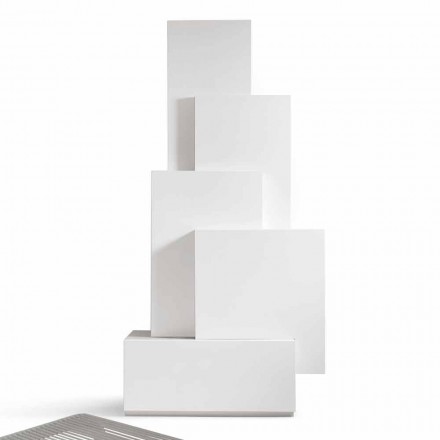 My Home Tetris torre de sala de estar móvil diseño MDF H196cm made in Italy Viadurini