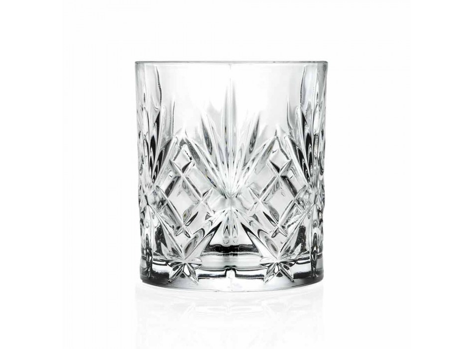 Vasos de cóctel bajos Old Fashioned Tumbler 12 piezas de cristal - Cantabile Viadurini