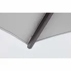 Paraguas de exterior 3x3 con tela gris claro y estructura de antracita - Dalton Viadurini