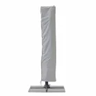 Paraguas de exterior 3x3 con tela gris claro y estructura de antracita - Dalton Viadurini