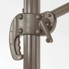 Paraguas de exterior 3x3 con tela de poliéster y poste de aluminio - Texas Viadurini