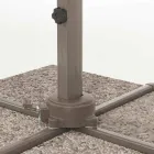 Paraguas de exterior 3x3 con tela de poliéster y poste de aluminio - Texas Viadurini
