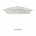 Paraguas de exterior 3x3 en aluminio blanco y poliéster - Fasma