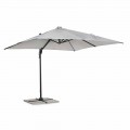 Paraguas de exterior 3x3 en poliéster gris y aluminio color antracita - Coby