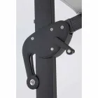 Paraguas de exterior 4x4 en poliéster y aluminio gris claro - Daniel Viadurini