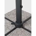 Paraguas de exterior 4x4 en poliéster y aluminio gris claro - Daniel Viadurini