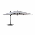 Paraguas de exterior 4x4 en poliéster y aluminio gris claro - Daniel Viadurini