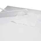 Paraguas de Exterior en Poliéster con Estructura de Aluminio Blanco - Zinica Viadurini