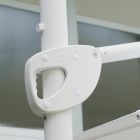 Paraguas de Exterior en Poliéster con Estructura de Aluminio Blanco - Zinica Viadurini