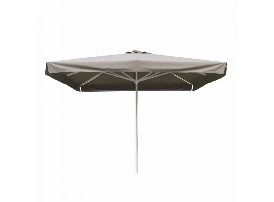 Paraguas exterior de tela con estructura metálica Made in Italy - Solero Viadurini