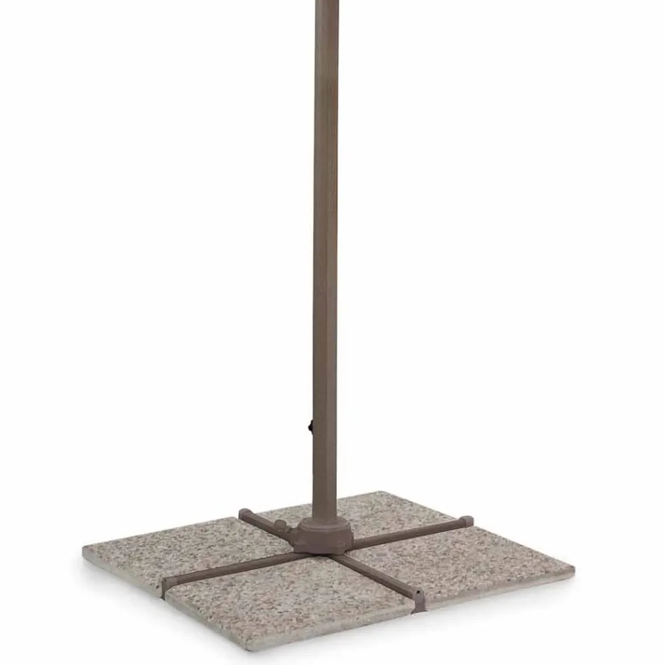 Sombrilla de jardín 3x4 en poliéster con estructura de aluminio - Texas Viadurini