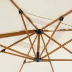 Sombrilla de jardín de 3x4m en aluminio y poliéster, Homemotion - Marco Viadurini