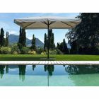 Sombrilla de jardín 4x4 con tela de poliéster y base de acero - Nastio Viadurini