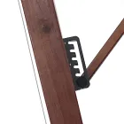 Paraguas de madera maciza con capota de poliéster revestido de PVC - Devoir Viadurini