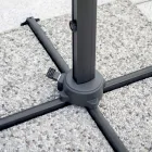 Paraguas de poliéster con mango y mástil lateral - Nexa Viadurini