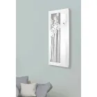 Reloj de pared moderno de diseño rectangular en plexiglás blanco - Elara Viadurini
