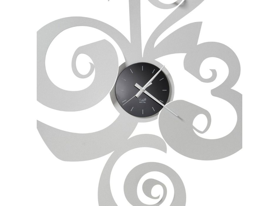 Reloj de pared de diseño redondo moderno en hierro 2 tamaños - Drako Viadurini