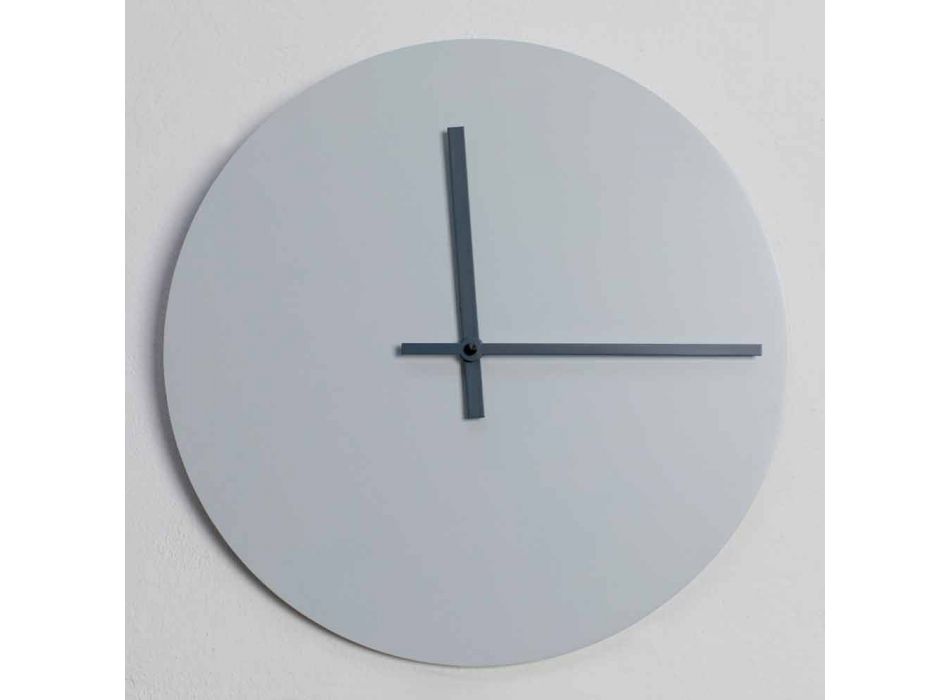 Reloj de pared redondo de diseño moderno gris y azul hecho en Italia - Umbriel Viadurini