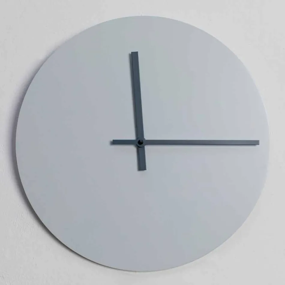 Reloj de pared redondo de diseño moderno gris y azul hecho en Italia - Umbriel Viadurini