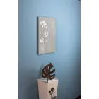 Reloj de pared rectangular de diseño marrón y plexiglás - Silene Viadurini