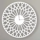 Reloj de pared de diseño moderno y grande en madera redonda de colores - Dandalo Viadurini