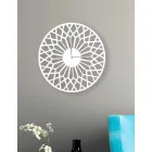 Reloj de pared de diseño moderno y grande en madera redonda de colores - Dandalo Viadurini