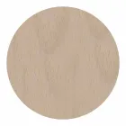 Reloj de pared en madera clara u oscura con un diseño floral moderno - Aquilegia Viadurini